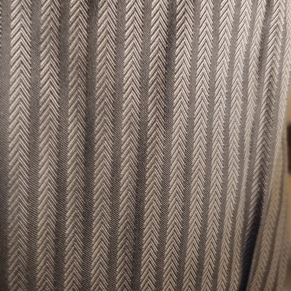 Hugo Boss Long Sleeve Mens Gray Striped Button Up Sharp Fit 16 34-36 - Picture 5 of 6